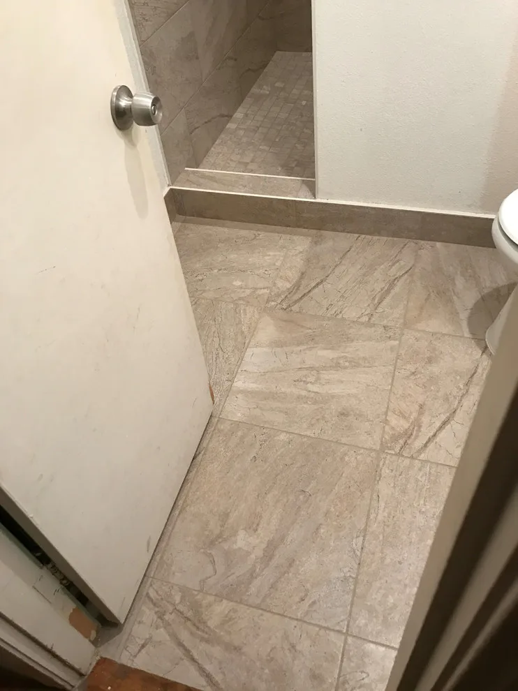 Tan Bathroom Renovation by Enterprises Tex Tile LLC - Photo 7