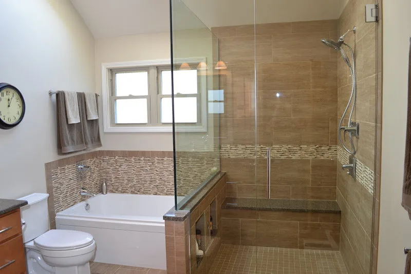 Neutral Transitional Bathroom by Primo J W Skutnik Custom Builder Inc - Photo 4