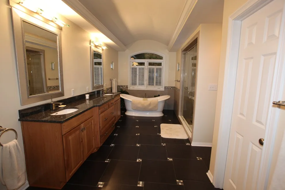 Traditional Master Bath Renovation with a Modern Touch by Booher Remodeling Company - Photo 5