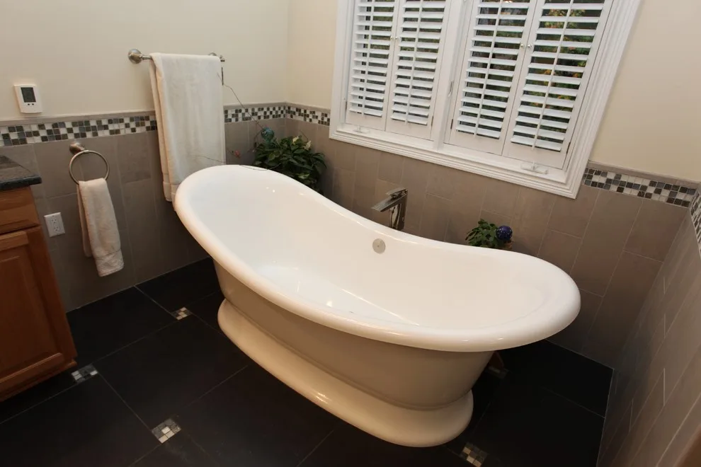 Traditional Master Bath Renovation with a Modern Touch by Booher Remodeling Company - Photo 7