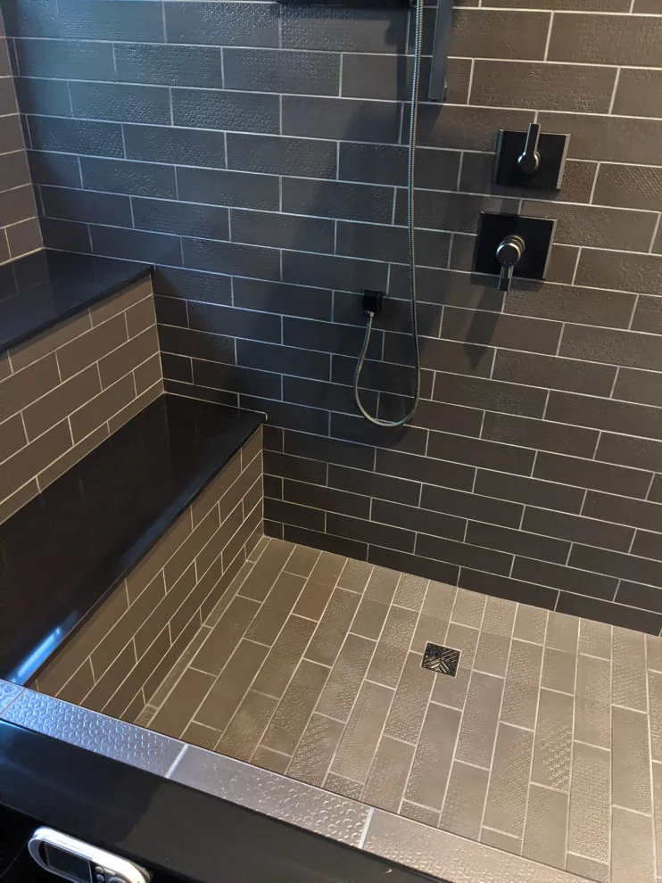 Monochrome Wet Room Bathroom by Prime & Precision - Photo 35