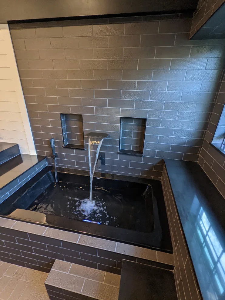 Monochrome Wet Room Bathroom by Prime & Precision - Photo 9