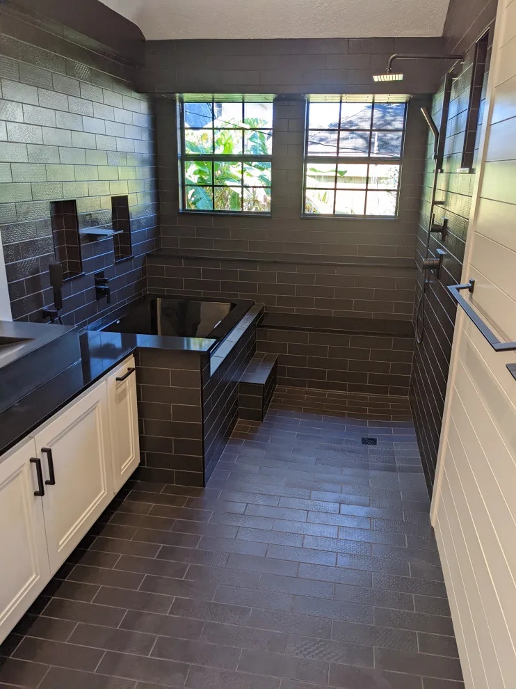 Monochrome Wet Room Bathroom by Prime & Precision - Photo 41
