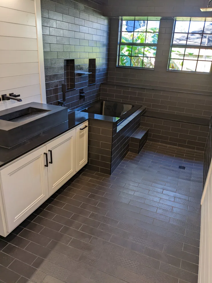 Monochrome Wet Room Bathroom by Prime & Precision - Photo 19