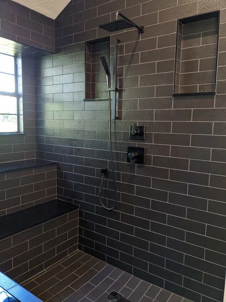 Monochrome Wet Room Bathroom by Prime & Precision - Photo 45