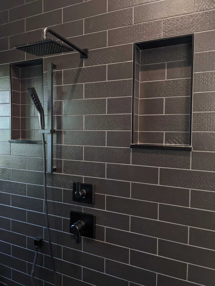 Monochrome Wet Room Bathroom by Prime & Precision - Photo 37