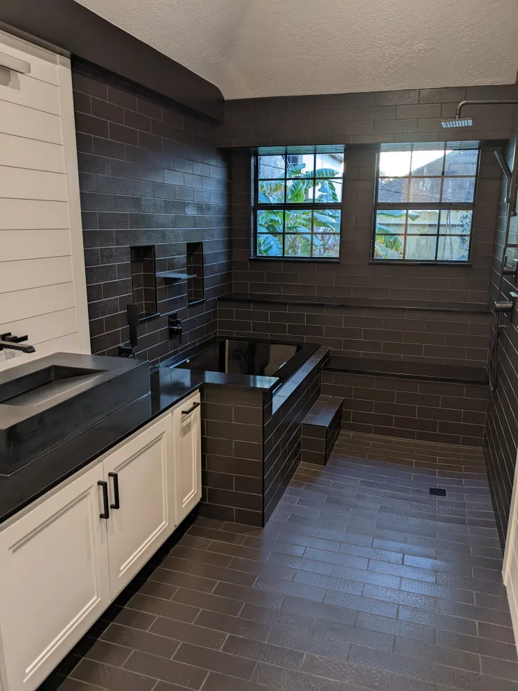 Monochrome Wet Room Bathroom by Prime & Precision - Photo 44