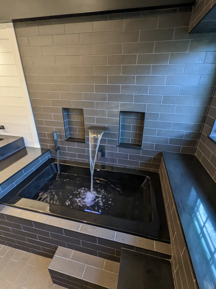 Monochrome Wet Room Bathroom by Prime & Precision - Photo 14
