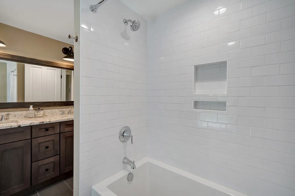 Azure Stone Restroom by Hazley Builders | Architects - Photo 3