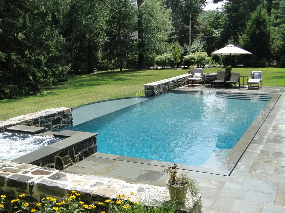 Infinity Edge Elements - Bryn Mawr, PA by Wallace Landscape Associates - Photo 2