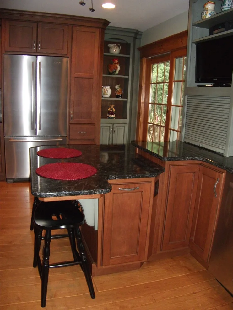 Dual-Color Cherry Kitchen / Personalized Height Baking and Dining Counter by Lucci Kitchen And Bath Center Inc. - Photo 4