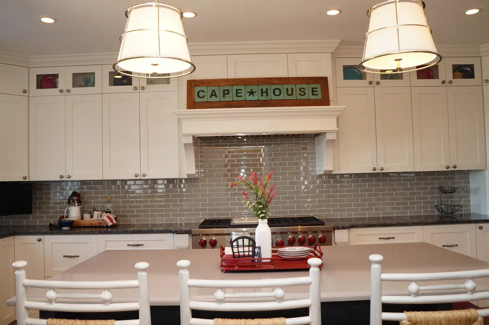 Patriotic Coastal Kitchen Retreat by Taylor Made Cabinets, Leominster MA - Photo 4
