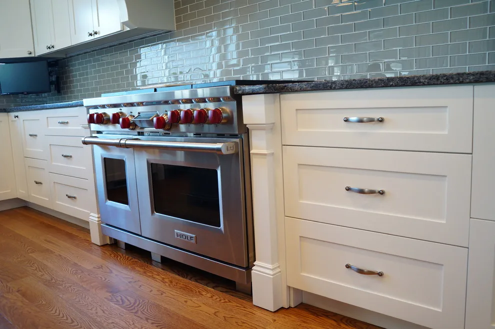 Patriotic Coastal Kitchen Retreat by Taylor Made Cabinets, Leominster MA - Photo 7