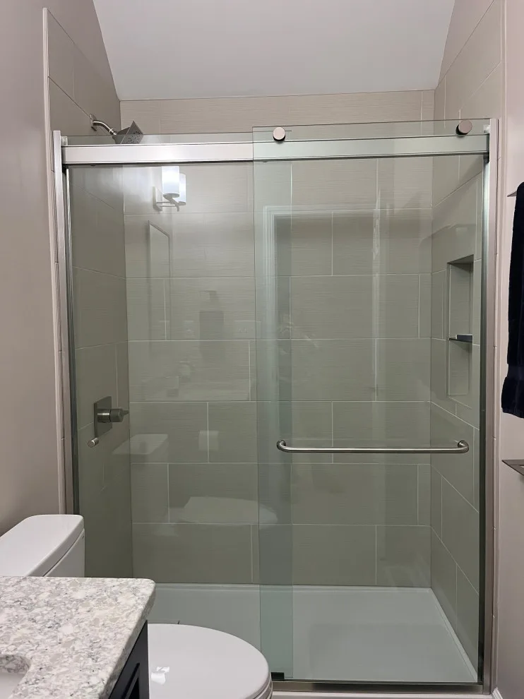 Carmel Half Bathroom to 3/4 Bathroom Conversion and Renovation by T. Morgan Construction, Inc. - Photo 3