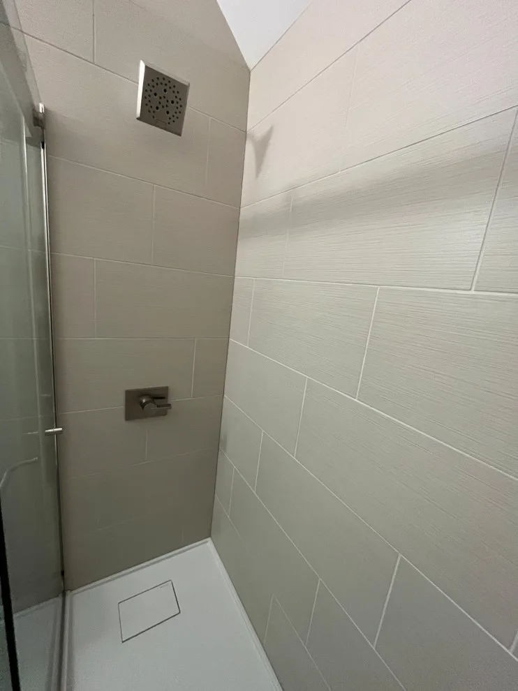 Carmel Half Bathroom to 3/4 Bathroom Conversion and Renovation by T. Morgan Construction, Inc. - Photo 5