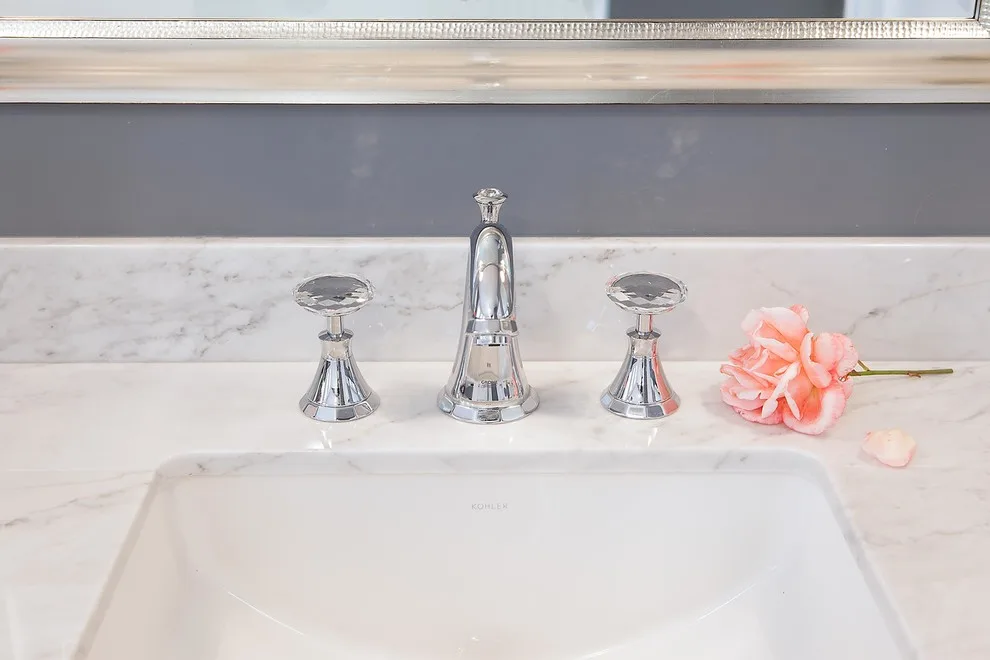 Marble Bathroom in Carrara Style by Custom Kitchens By John Wilkins, Inc. - Photo 4