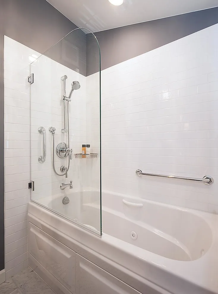Marble Bathroom in Carrara Style by Custom Kitchens By John Wilkins, Inc. - Photo 5