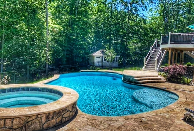 Vanishing Edge Pool in the Back Yard by Iris Design Associates - Photo 5