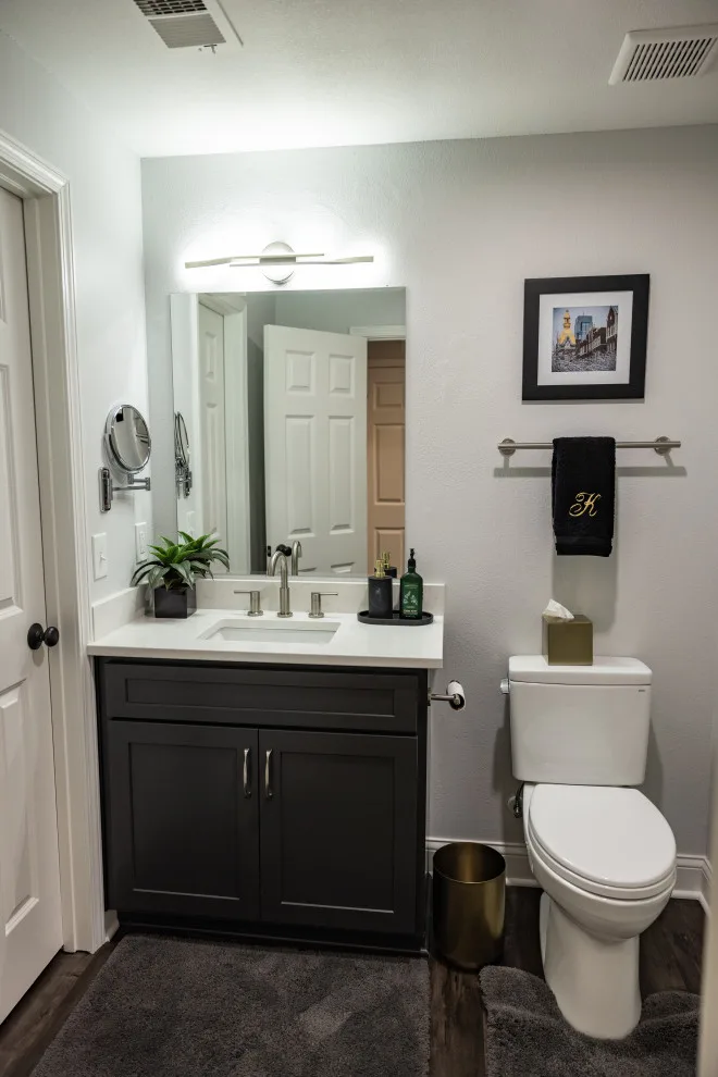 Modern Informal Basement Leawood, KS by KCBR Design | Remodel - Photo 9