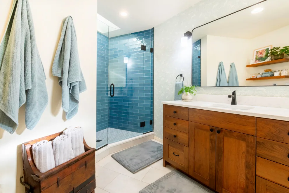Cedar Hills Bathroom Renovation for Master and Guest Suites by Straight Line Design And Remodeling - Photo 3