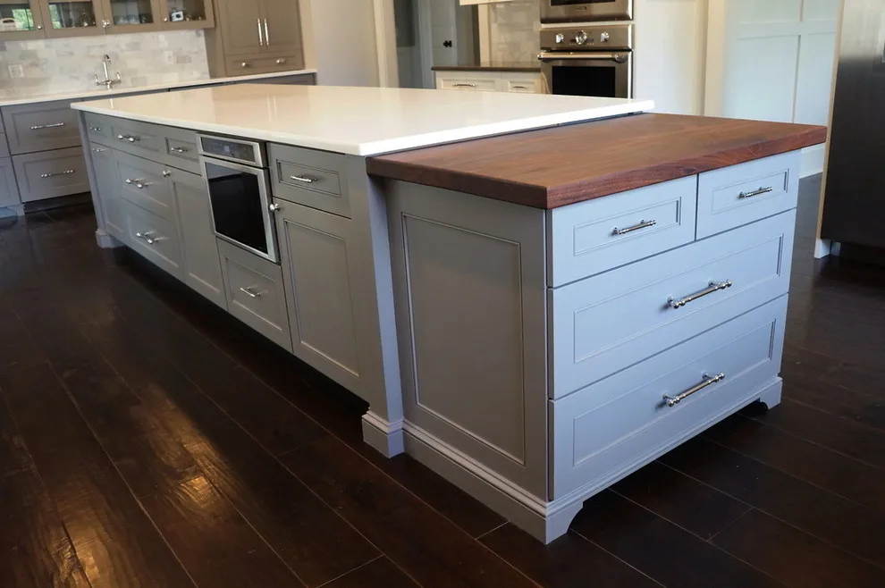 Monochrome Kitchen with Full Overlay Cabinet Doors by Taylor Made Cabinets, Leominster MA - Photo 6