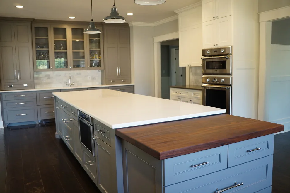 Monochrome Kitchen with Full Overlay Cabinet Doors by Taylor Made Cabinets, Leominster MA - Photo 19