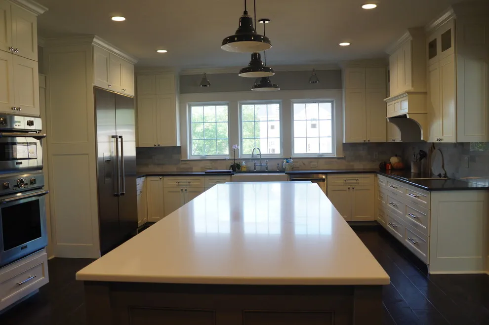 Monochrome Kitchen with Full Overlay Cabinet Doors by Taylor Made Cabinets, Leominster MA - Photo 10