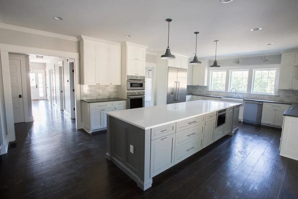 Monochrome Kitchen with Full Overlay Cabinet Doors by Taylor Made Cabinets, Leominster MA - Photo 8