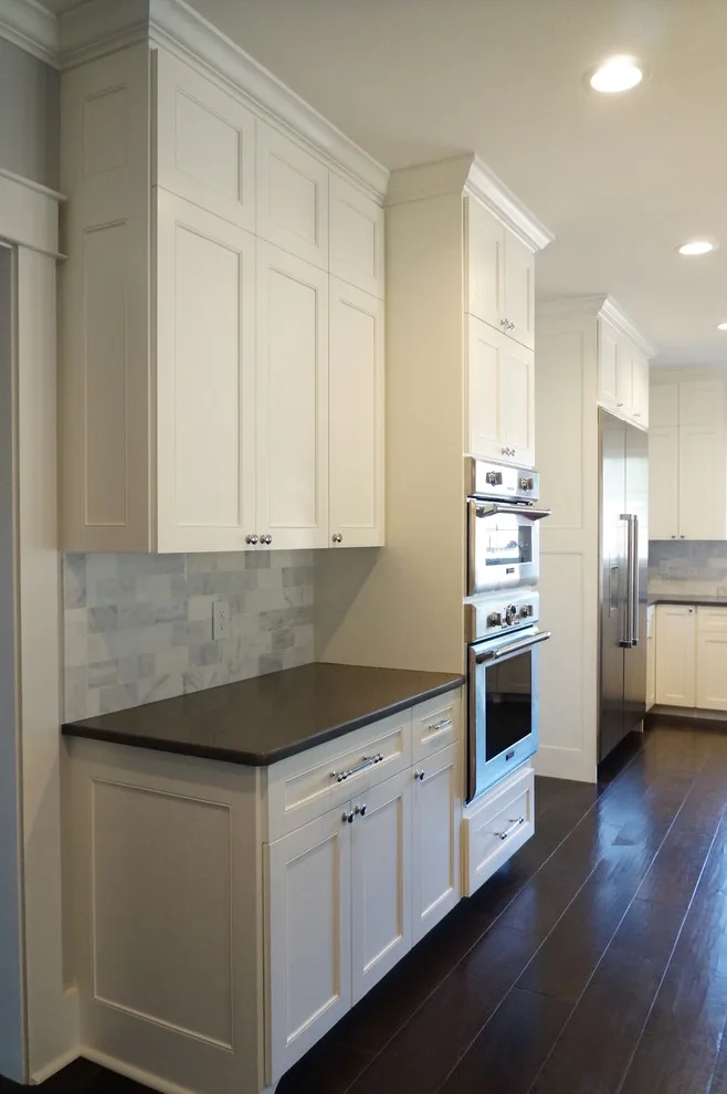 Monochrome Kitchen with Full Overlay Cabinet Doors by Taylor Made Cabinets, Leominster MA - Photo 11