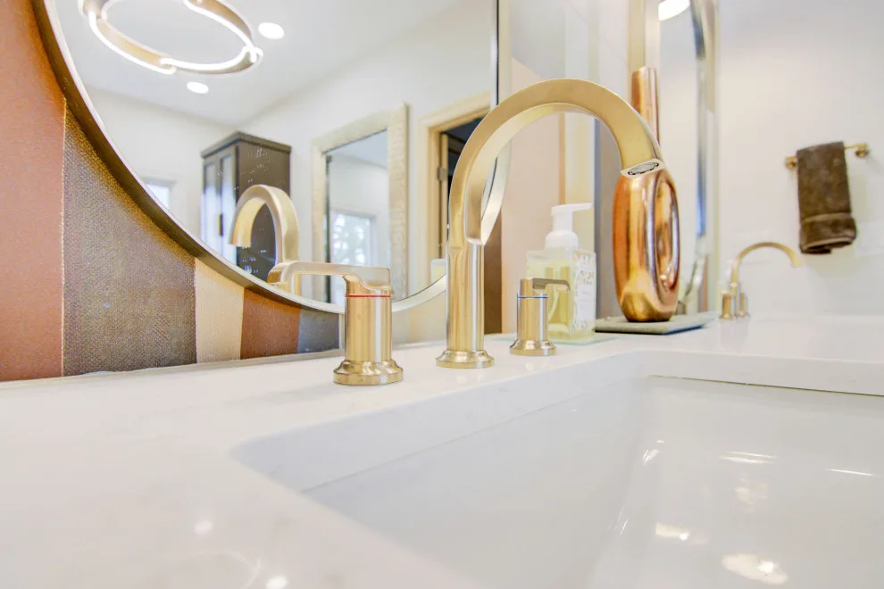 Sophisticated Bathroom Renovation with Opulent Elements by KCBR Design | Remodel - Photo 11