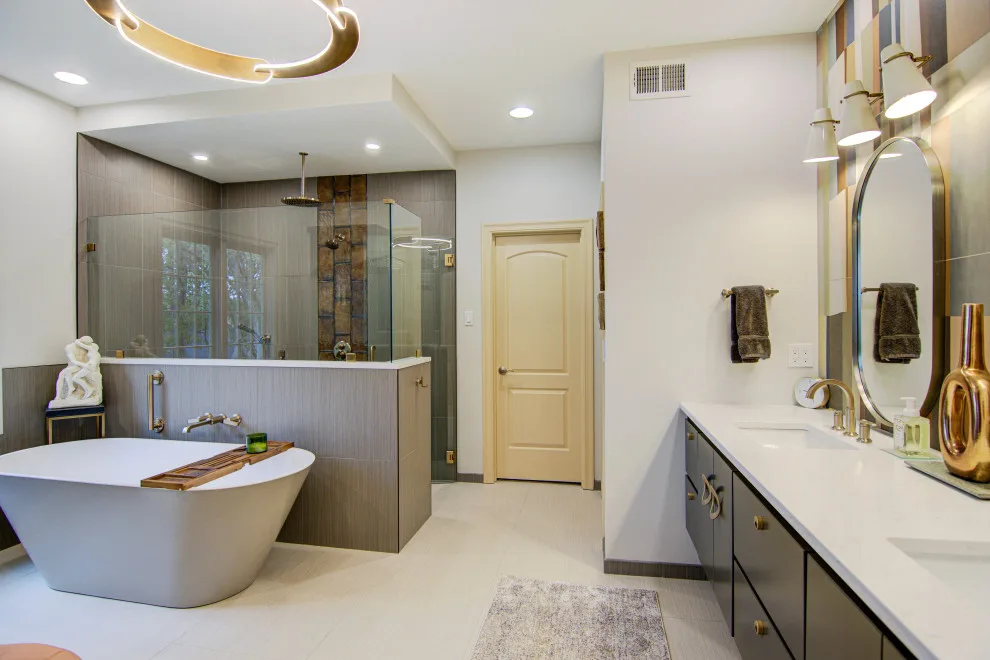 Sophisticated Bathroom Renovation with Opulent Elements by KCBR Design | Remodel - Photo 25