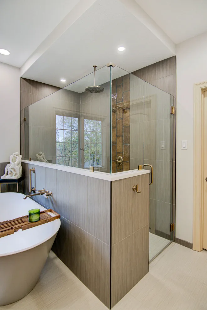 Sophisticated Bathroom Renovation with Opulent Elements by KCBR Design | Remodel - Photo 2