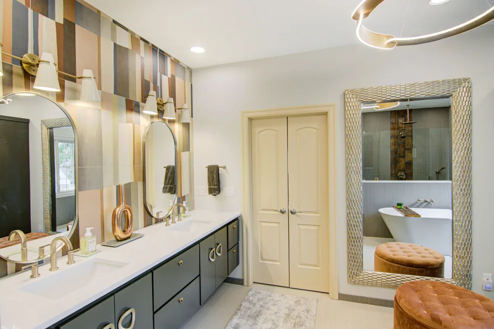 Sophisticated Bathroom Renovation with Opulent Elements by KCBR Design | Remodel - Photo 3