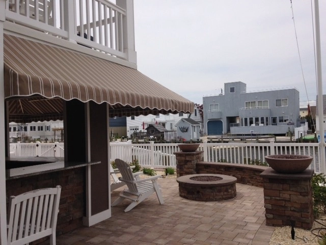 Outdoor Brick Fire Pit & Barbecue by J. Bucci Landscape Design - Photo 2