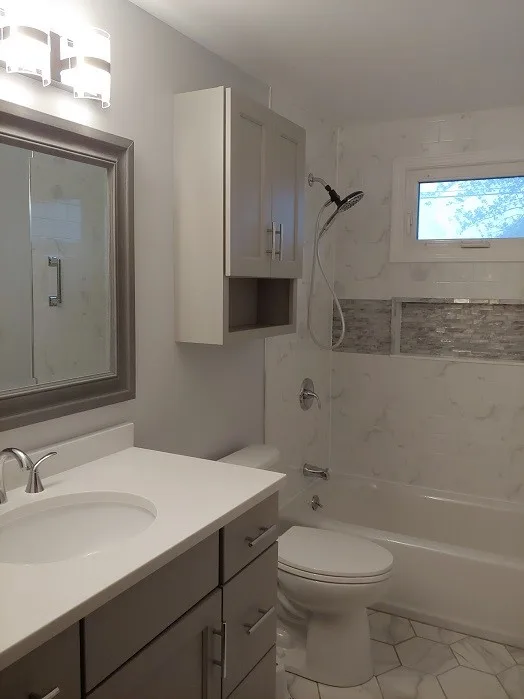 Cheektowaga Veined Bathroom Renovation by New York Kitchen & Bath - Photo 10