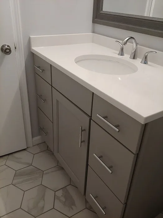 Cheektowaga Veined Bathroom Renovation by New York Kitchen & Bath - Photo 9