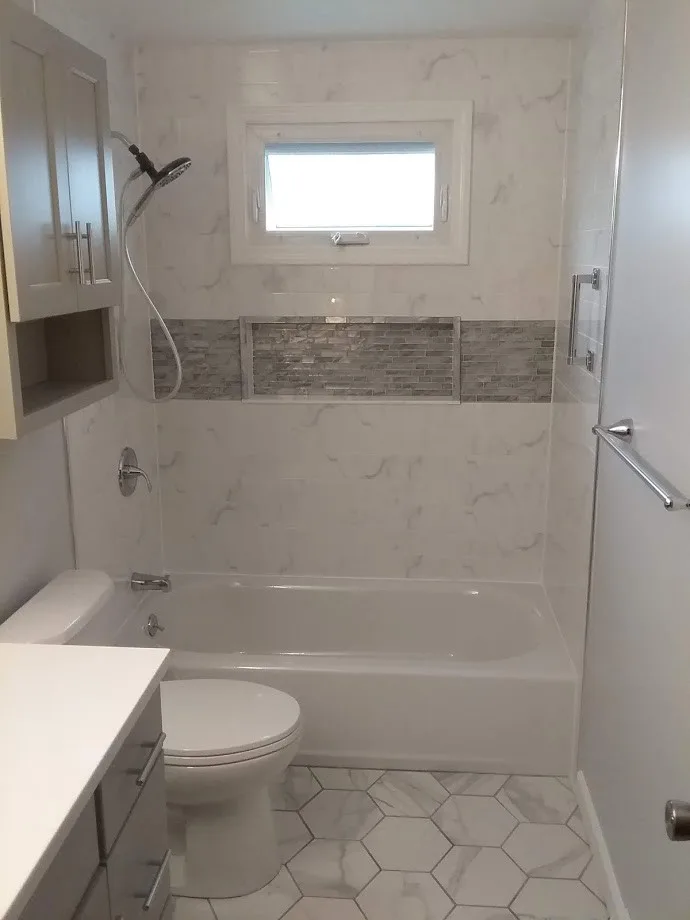 Cheektowaga Veined Bathroom Renovation by New York Kitchen & Bath - Photo 4