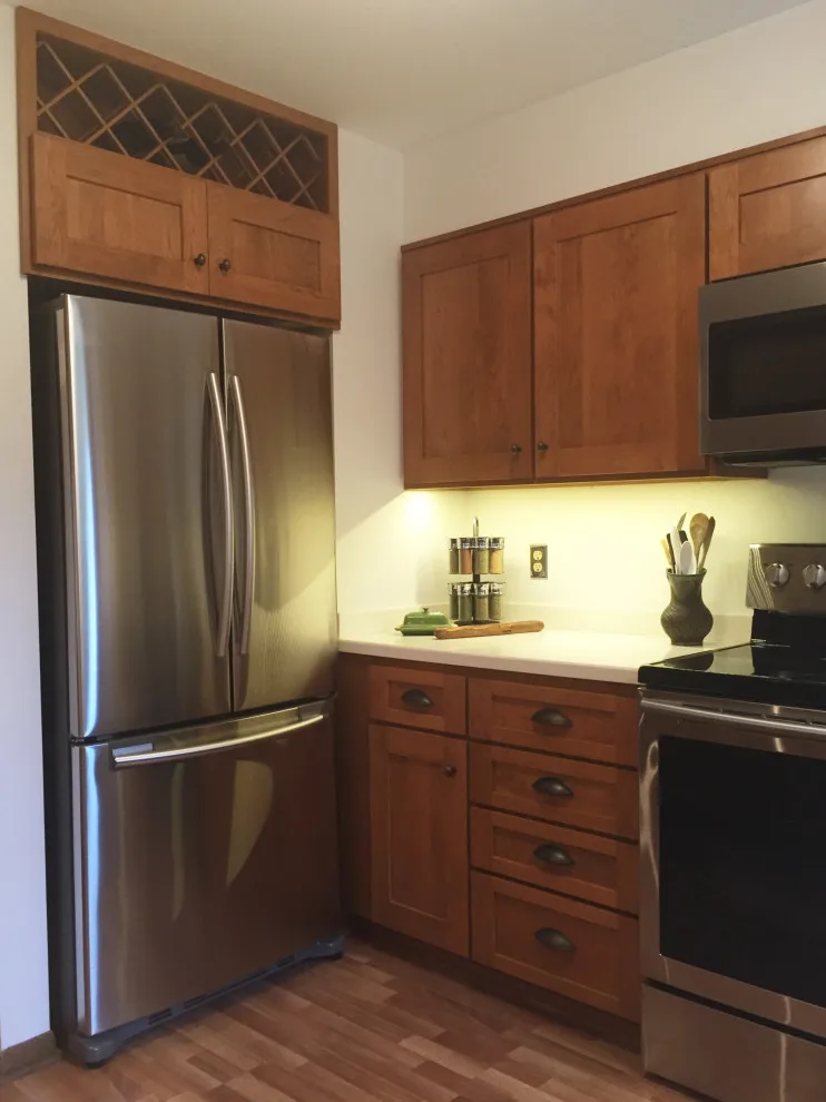 Honey Stained Natural Cherry Shaker Style Refacing by Kitchen Solvers Of Madison - Photo 6