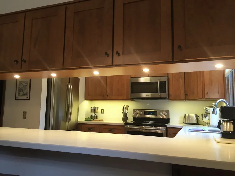 Honey Stained Natural Cherry Shaker Style Refacing by Kitchen Solvers Of Madison - Photo 5