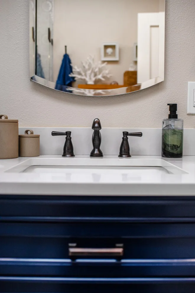 Stylish Coastal Accessible Bathroom by Kaminskiy Design And Remodeling - Photo 6