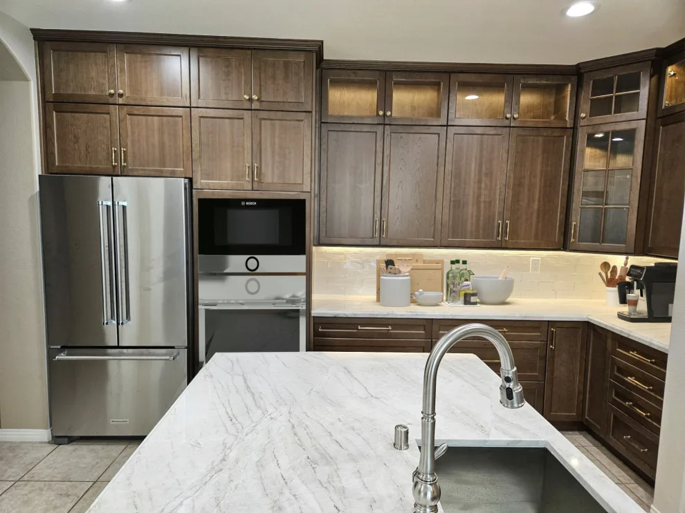 Elegant Espresso: Kitchen Makeover in Costa Mesa by USA Home Remodeling - Photo 4
