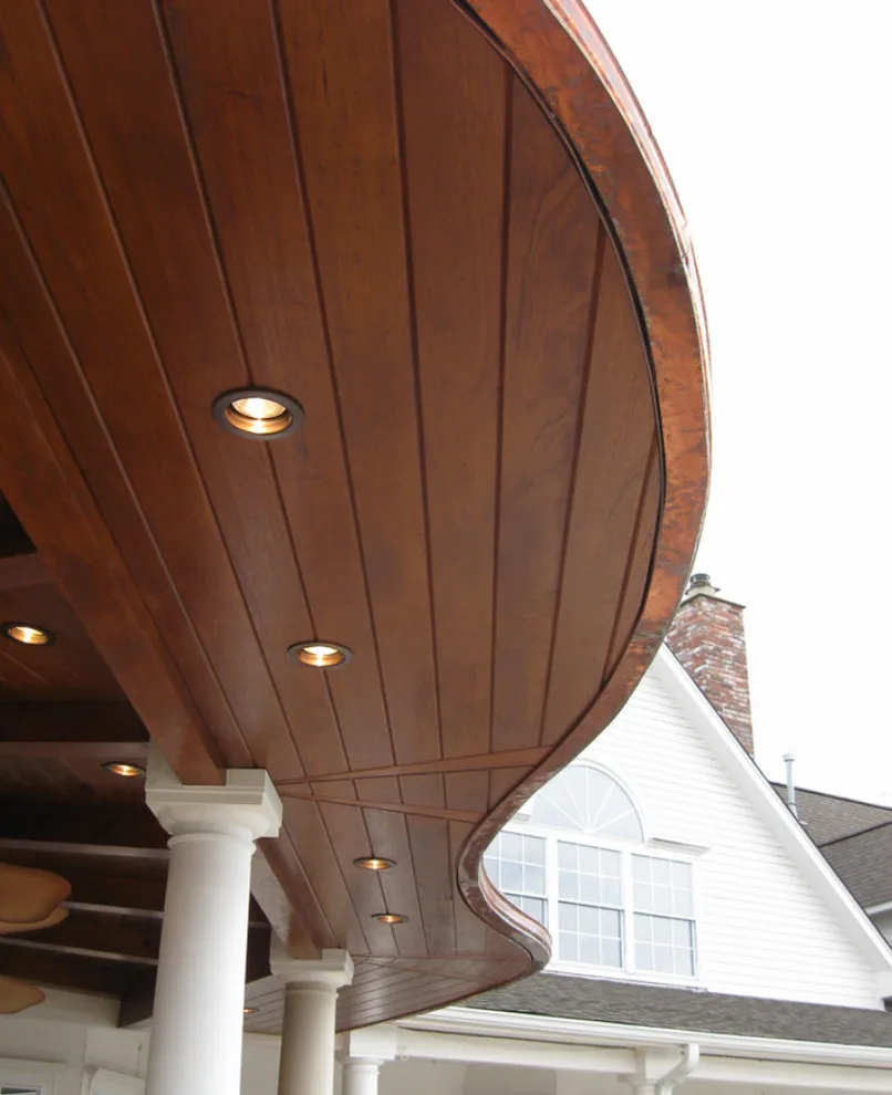 Claremore Pool Kitchen Featuring an Organic-Shaped Copper Roof by Baucos Group, LTD. CO. - Photo 5