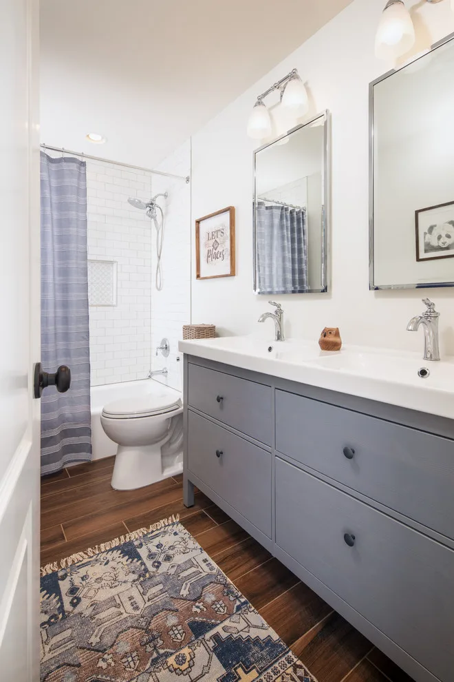 Bohemian Vintage Bathroom by HC Remodel & Design - Photo 5