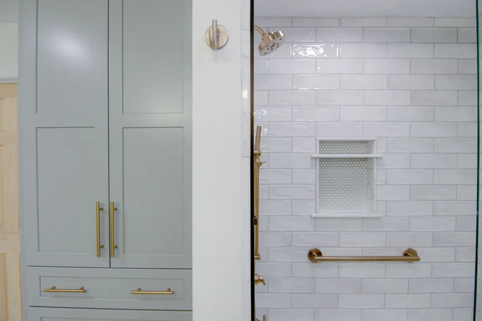 Timeless/Modern Primary Bathroom Renovation Kansas City, MO by KCBR Design | Remodel - Photo 2