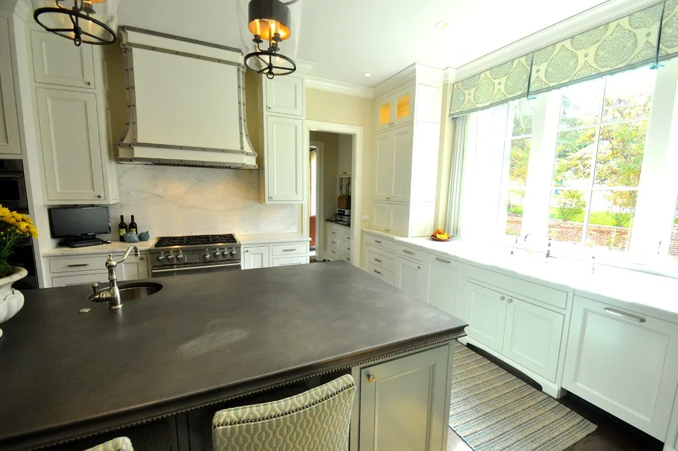 Timeless Kitchen Featuring Pewter Island Countertop by Hartert-Russell - Photo 2