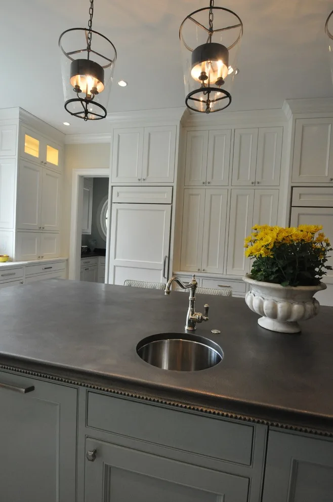 Timeless Kitchen Featuring Pewter Island Countertop by Hartert-Russell - Photo 18