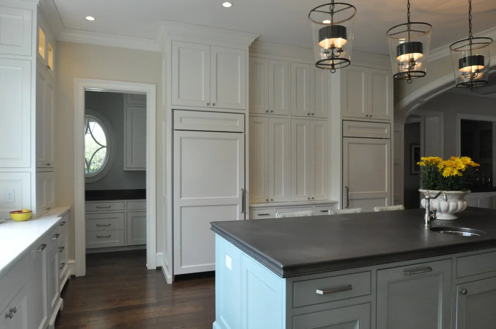 Timeless Kitchen Featuring Pewter Island Countertop by Hartert-Russell - Photo 12