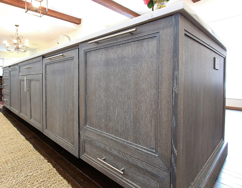 Timeless White Kitchen Featuring Cerused Island by Walker Woodworking by Greenbrook Design Center - Photo 2