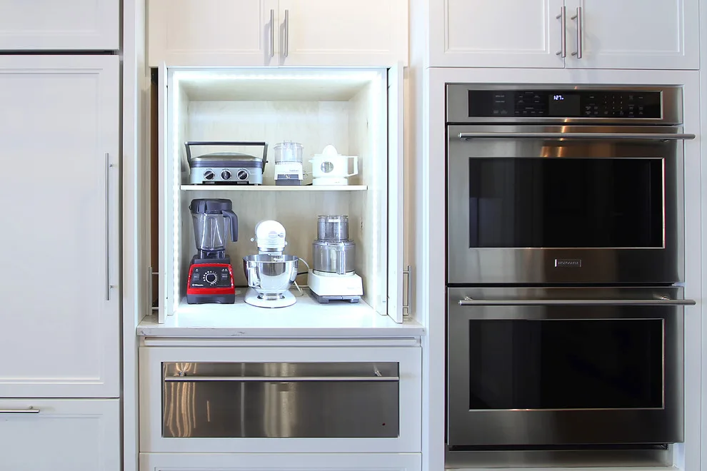 Timeless White Kitchen Featuring Cerused Island by Walker Woodworking by Greenbrook Design Center - Photo 4