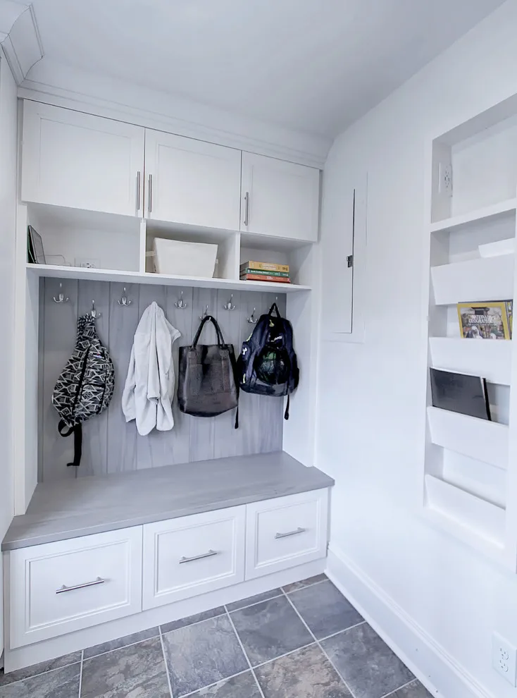 Timeless White Kitchen Featuring Cerused Island by Walker Woodworking by Greenbrook Design Center - Photo 8